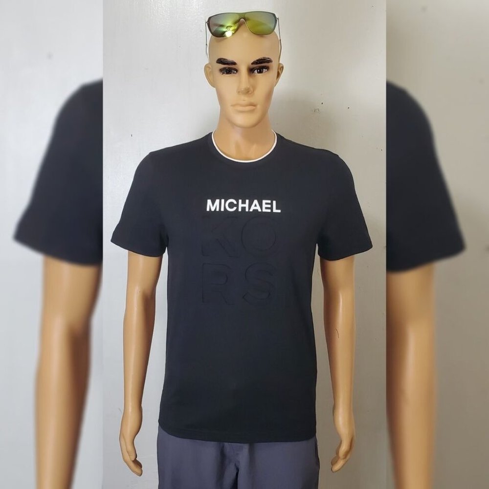 MICHAEL KORS AUTHENTIC TSHIRT MEN'S SHORT SLEEVE CREW NECK SIZE XL "KORS 3D LOGO